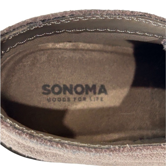 Sonoma Women's Nadine Suede Lace Up Wedge Taupe Ankle Boots Size-6.5 - Picture 6 of 7